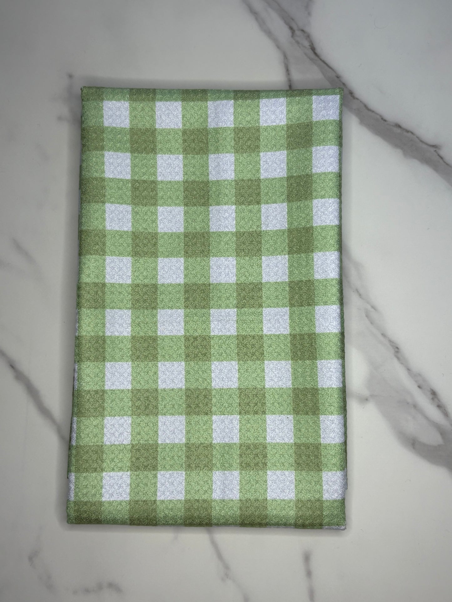 Green Gingham Towel