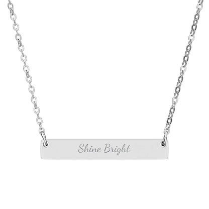 Shine Bright Horizontal Bar Necklace