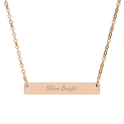 Shine Bright Horizontal Bar Necklace