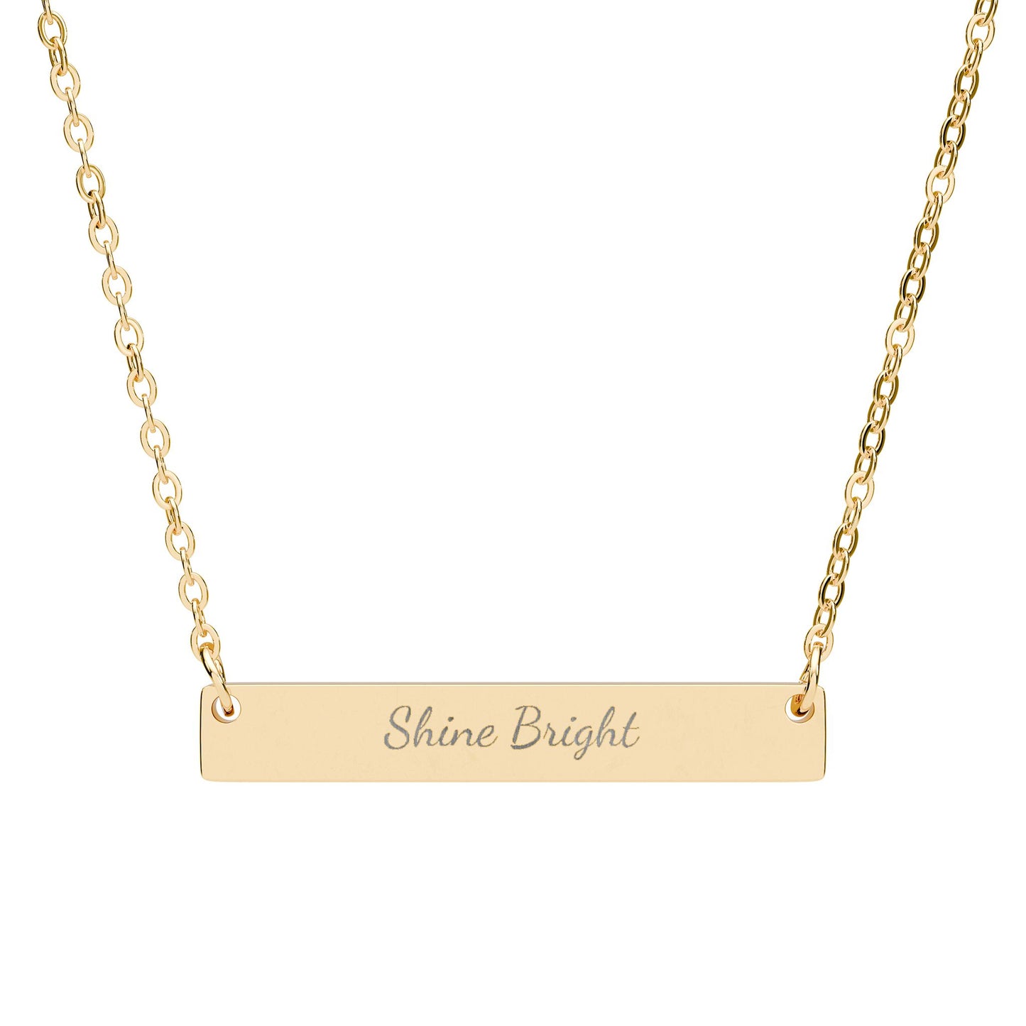 Shine Bright Horizontal Bar Necklace