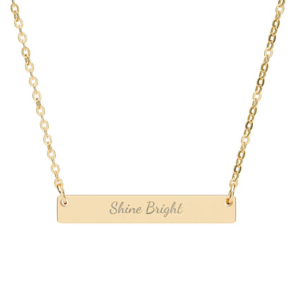 Shine Bright Horizontal Bar Necklace