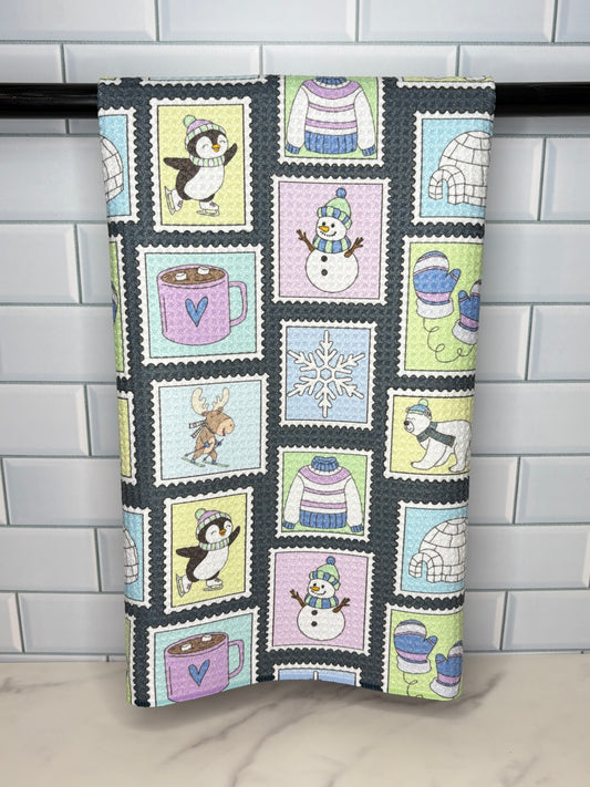 Winter Stamp Towel