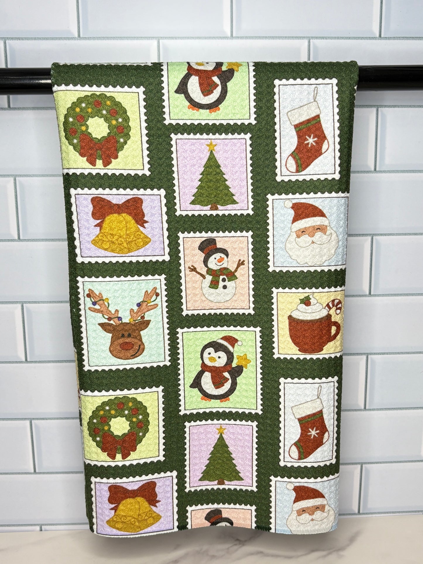Christmas Stamp Towel