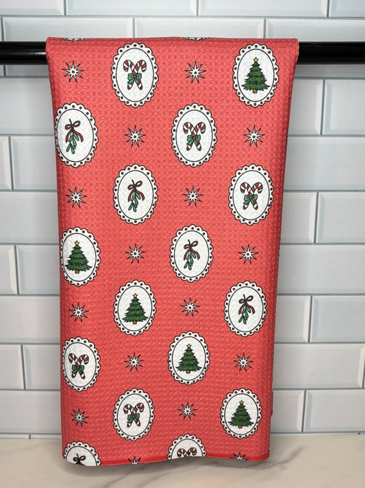 Red Christmas Towel